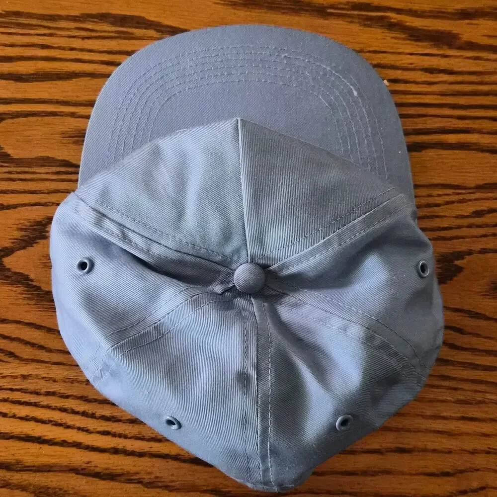 Vintage United Nations Nations Unies Snapback Hat Cap Blue GORPCORE Patch